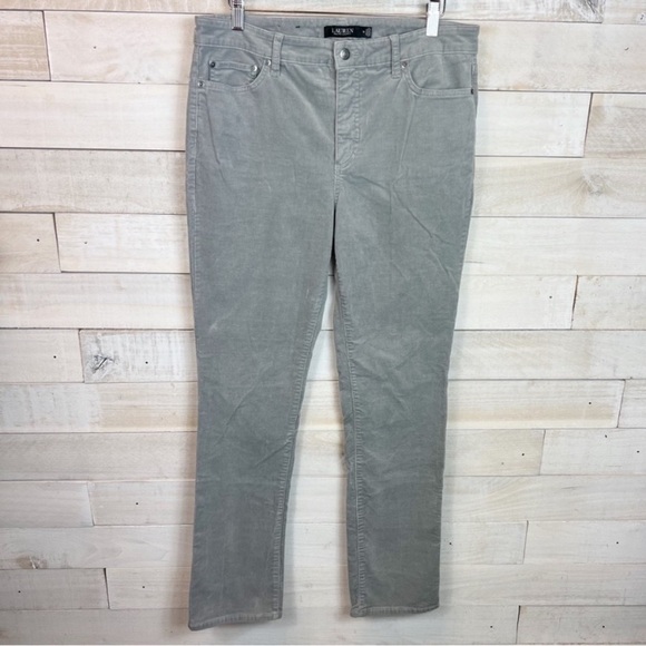 Lauren Ralph Lauren Black Label Corduroy Pants Jeans Womens Size 12 Gray…​​